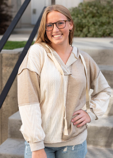 Kamyla Taupe Hoodie
