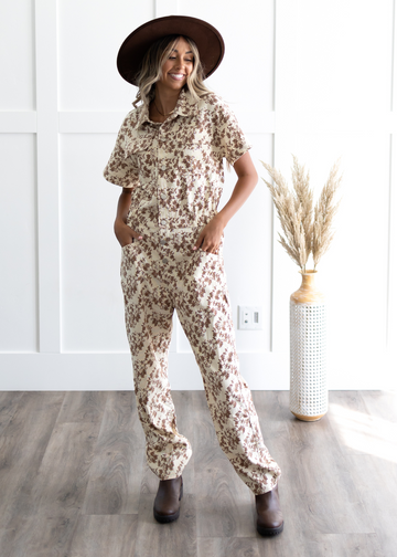 Kaori Cream Jumpsuit