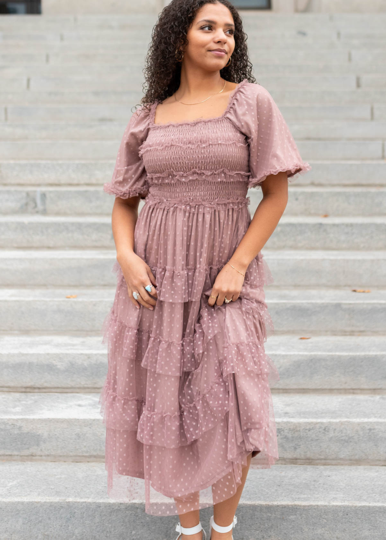 Keziah Dusty Rose Dress