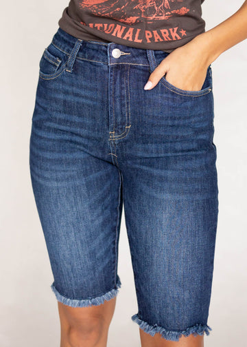 Kiki Indigo Bermuda Shorts