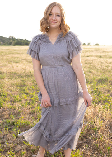 Kinley Blue Grey Dress