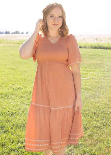 Lakelyn Terracotta Dress