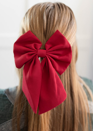 Lia Burgundy Bow