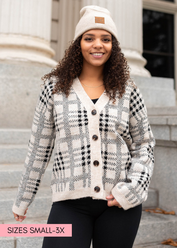 Livie Taupe Button Down Cardigan