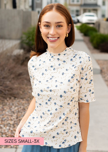 Lynsey Cream Floral Top