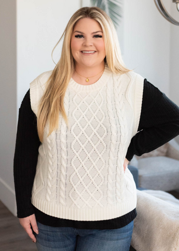Madison Ivory Sweater Vest
