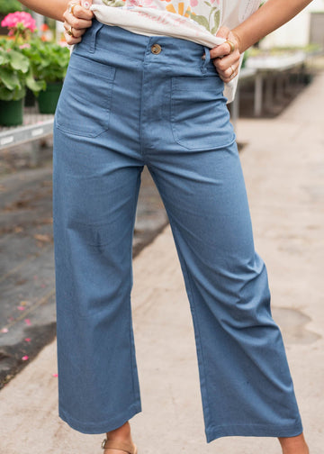 Maribel Cropped Blue Pants