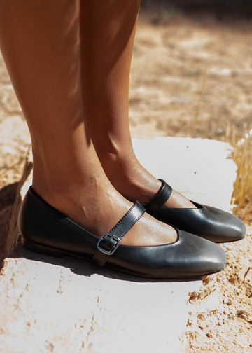Marilyn Black Ballerina Flats