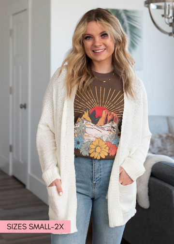 Mars Off White Cardigan