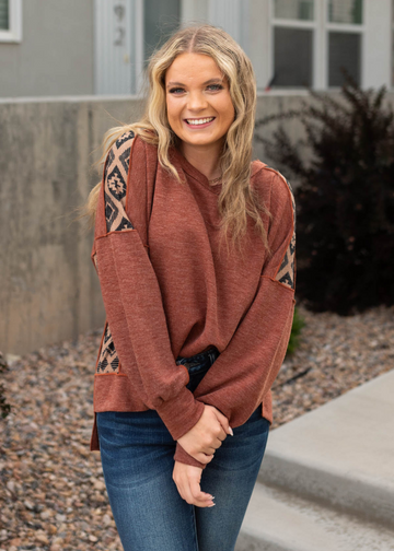 Mila Rust Top