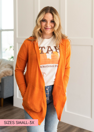 Millie Apricot Orange Cardigan