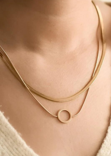Mindy 18K Gold Plated Layer Necklace