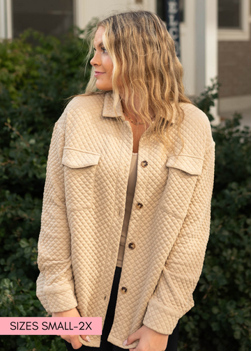Olexa Khaki Retro Shacket