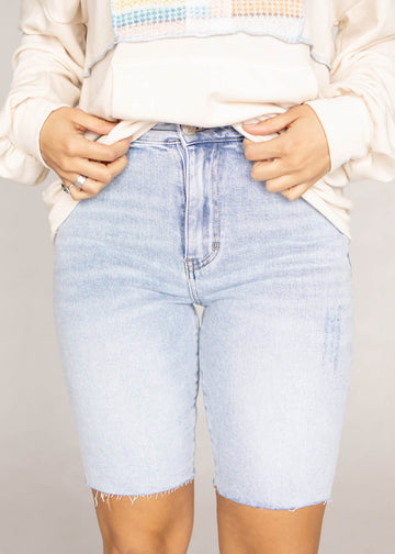 Parker Light Wash Shorts
