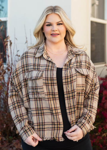 Sammy Plaid Button Down Top