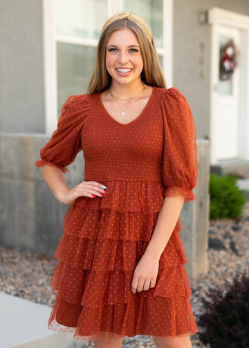 Savannah Rust Dress