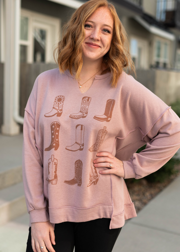 Shania Wood Rose Pullover