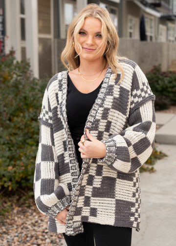 Sherri Charcoal Cardigan