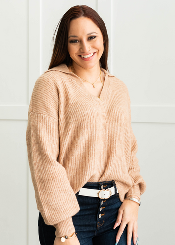 Sylvie Camel Sweater