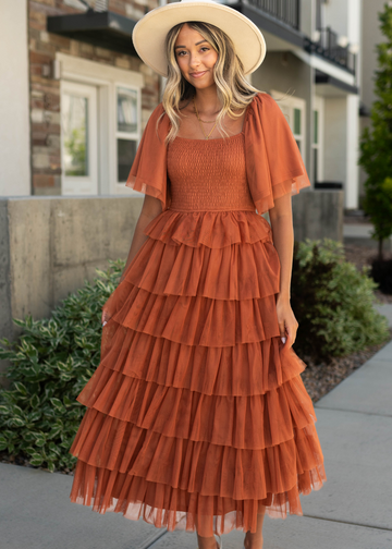 Tatum Rust Dress