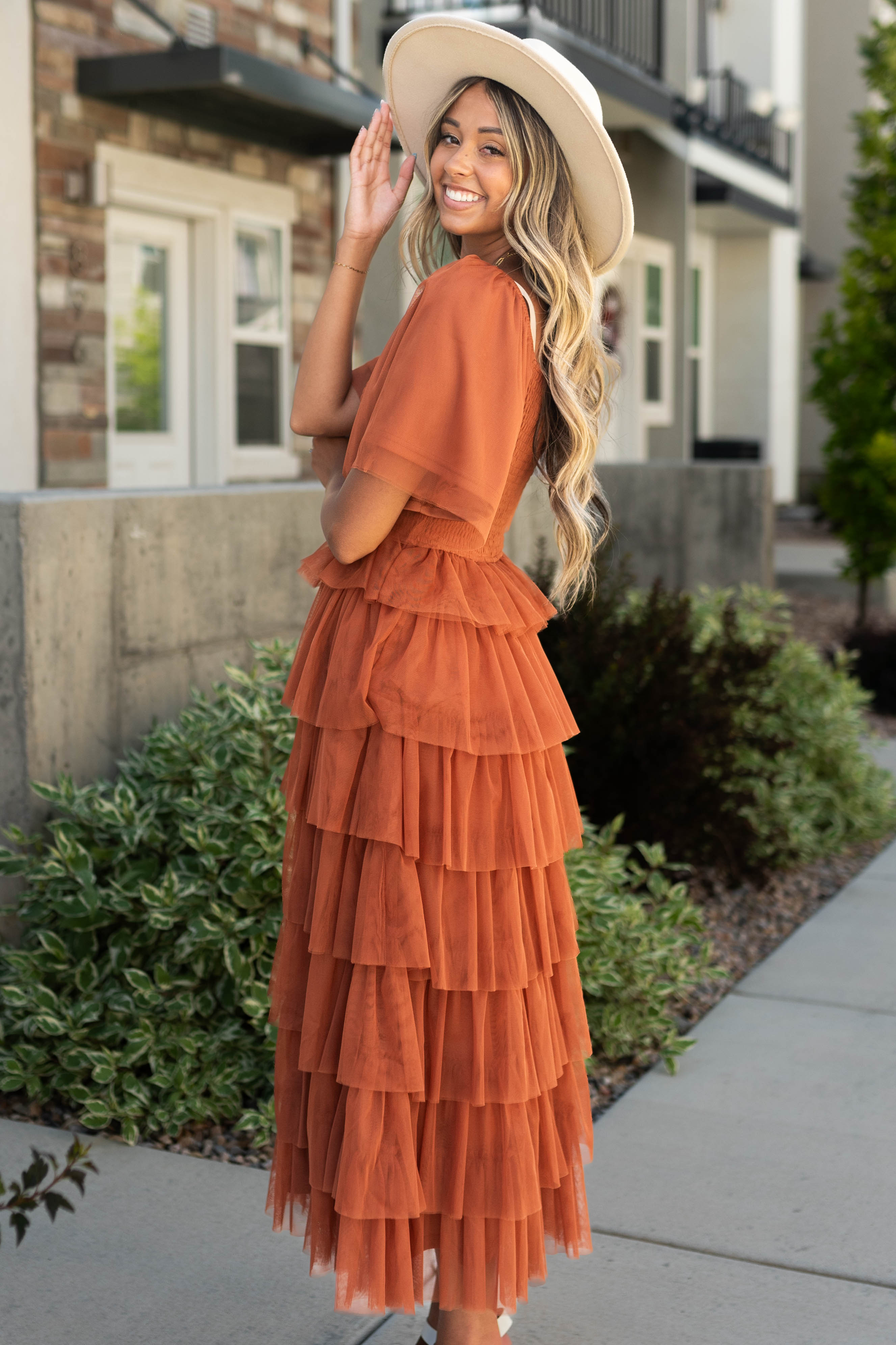 Tatum Rust Dress