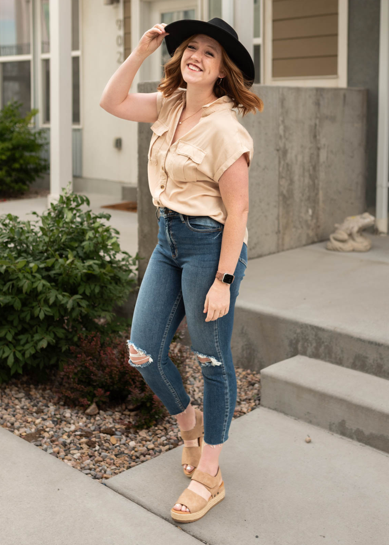 Terri Khaki Top