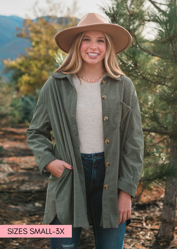 Trina Olive Shacket