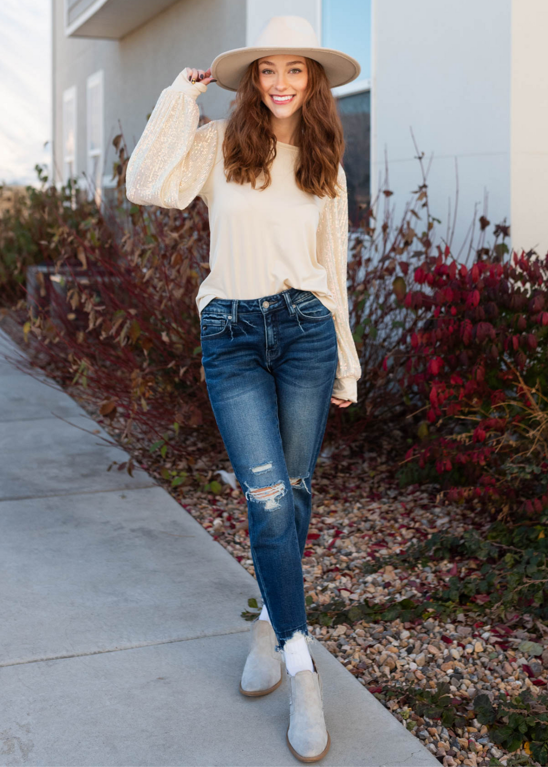 Valentina Cream Top