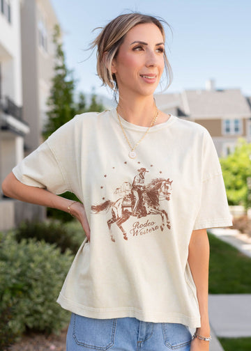 Whitney Cream Rodeo Top