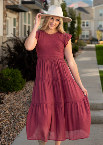 Yours Truly Raspberry Dress