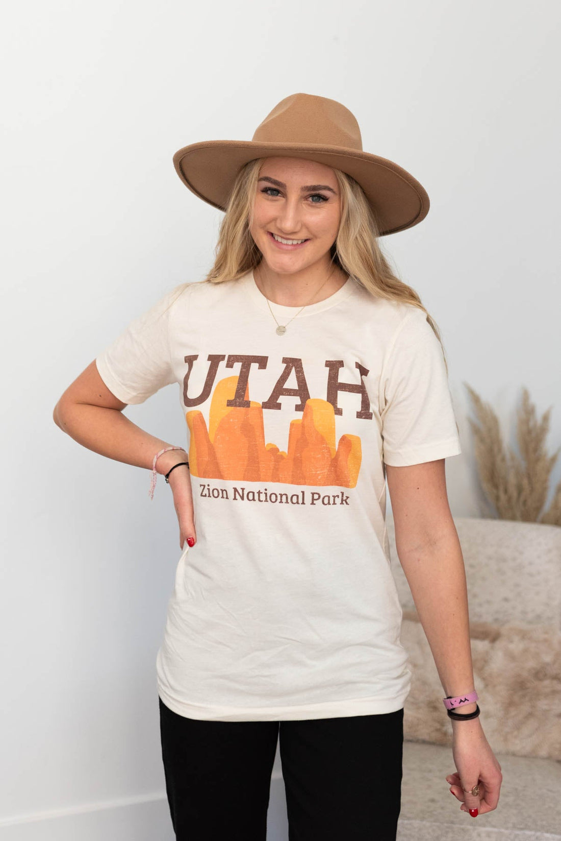 Zion Utah Ivory Tee