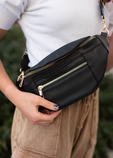Zuri Black Fanny Pack