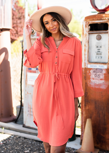 Chandler Terracotta Dress