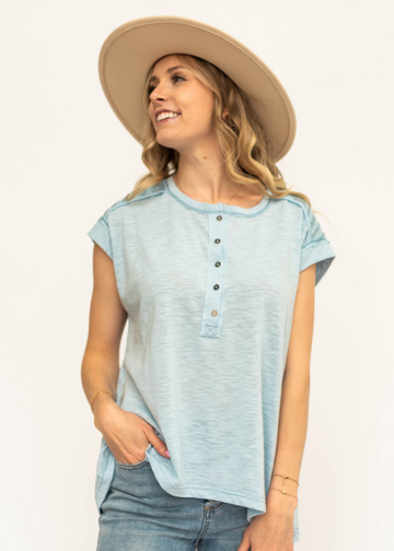 Joan Powder Blue Top