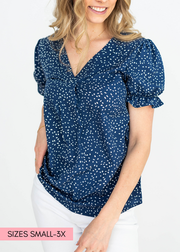 Jaylin Navy Top