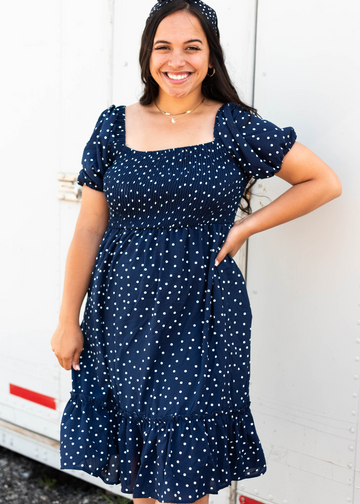 Viola Navy Dress
