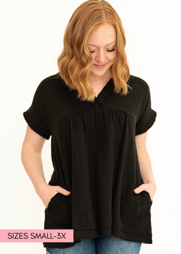 Desiree Black Top
