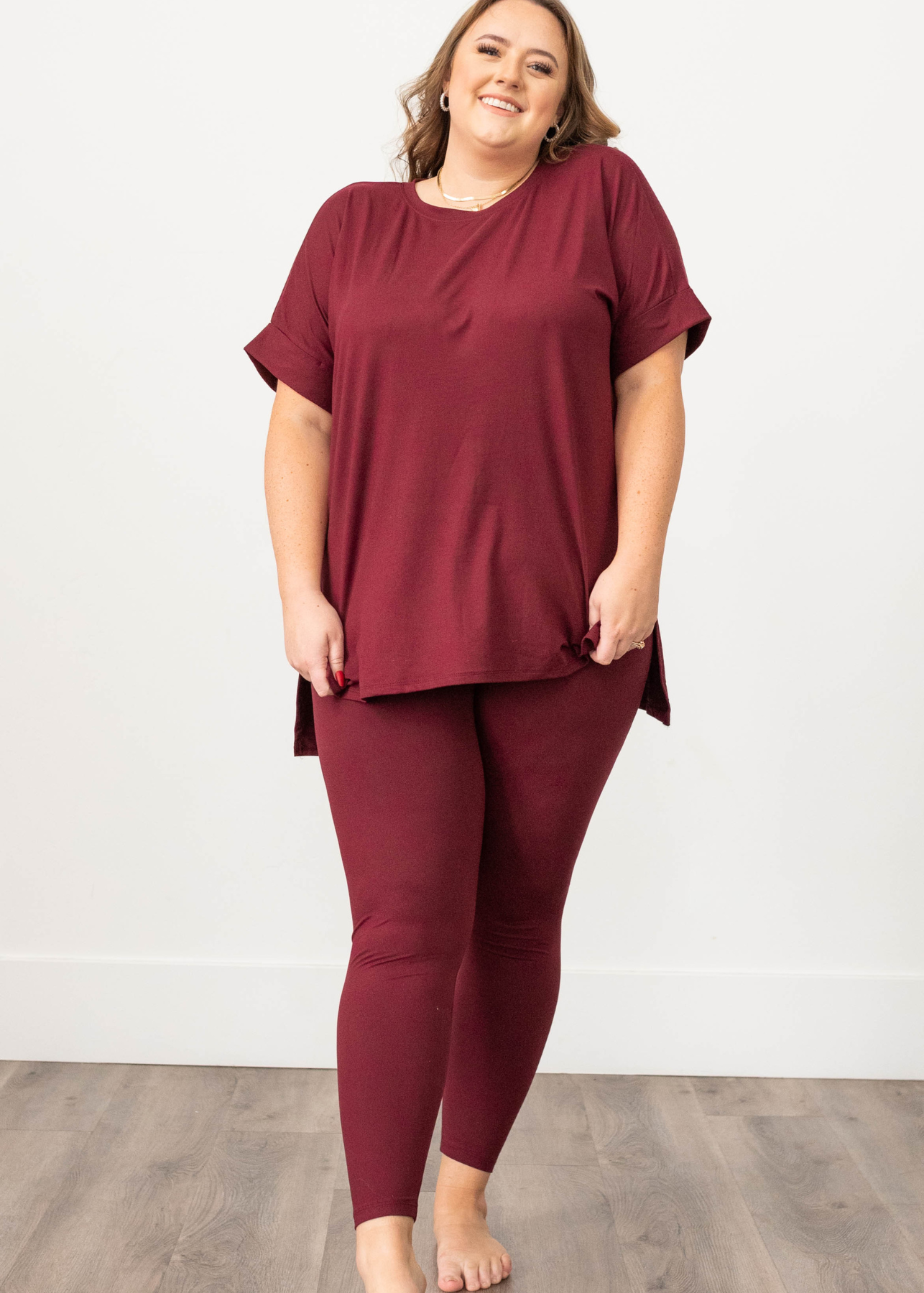 Jackelyn Dark Burgundy Set