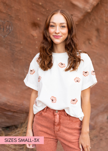 Jamie Ivory Floral Top