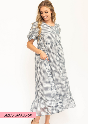 Isabel Navy Dress