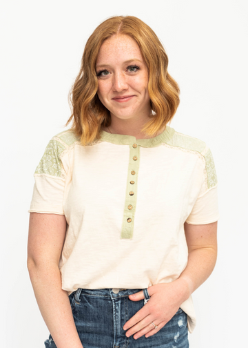 Sheila Green Tea Top