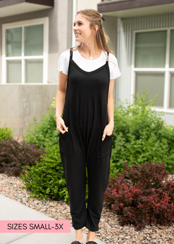 Josephine Black Jumpsuit