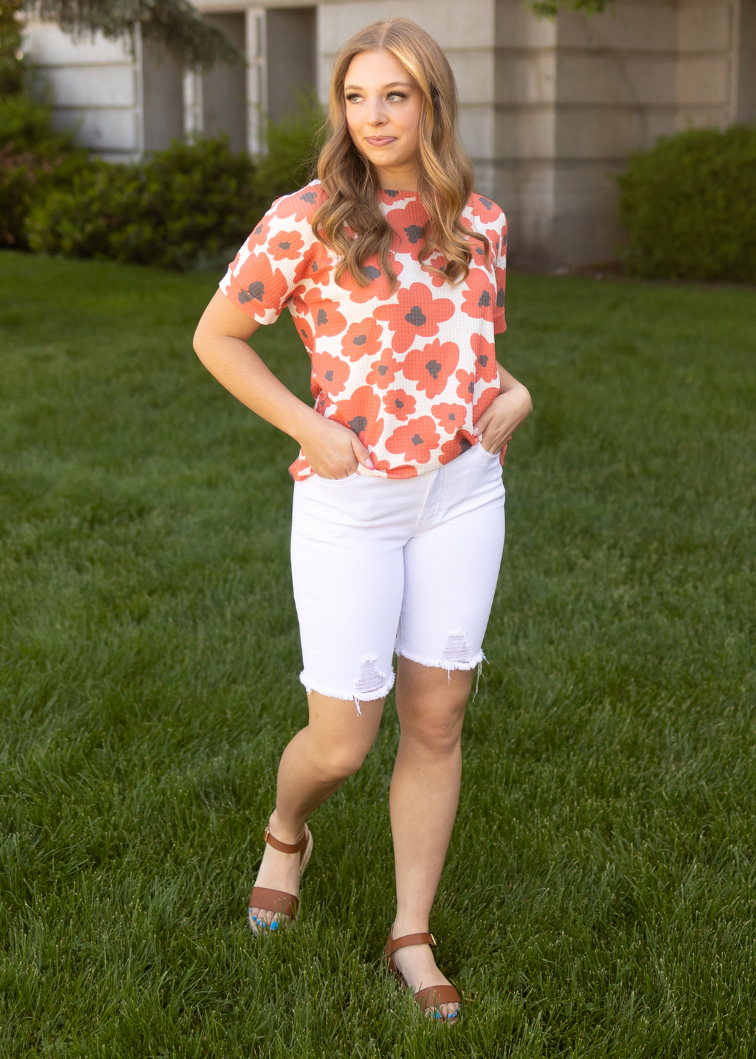 Penny Vermillion Top