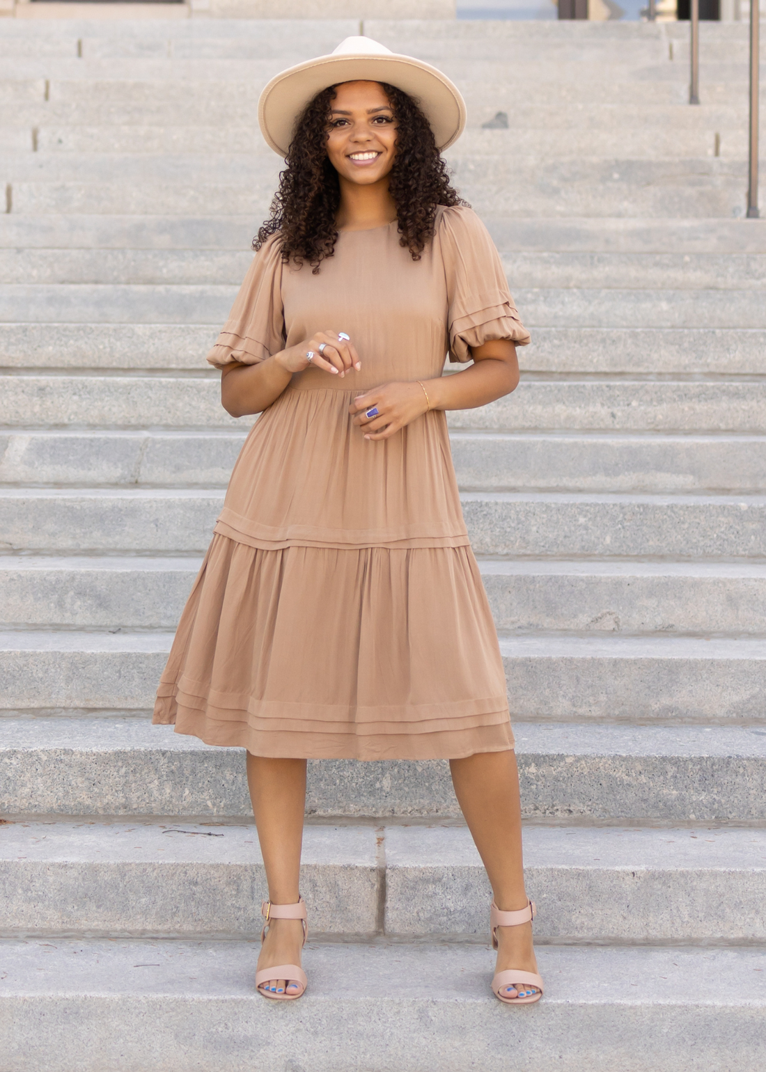 Michelle Taupe Dress