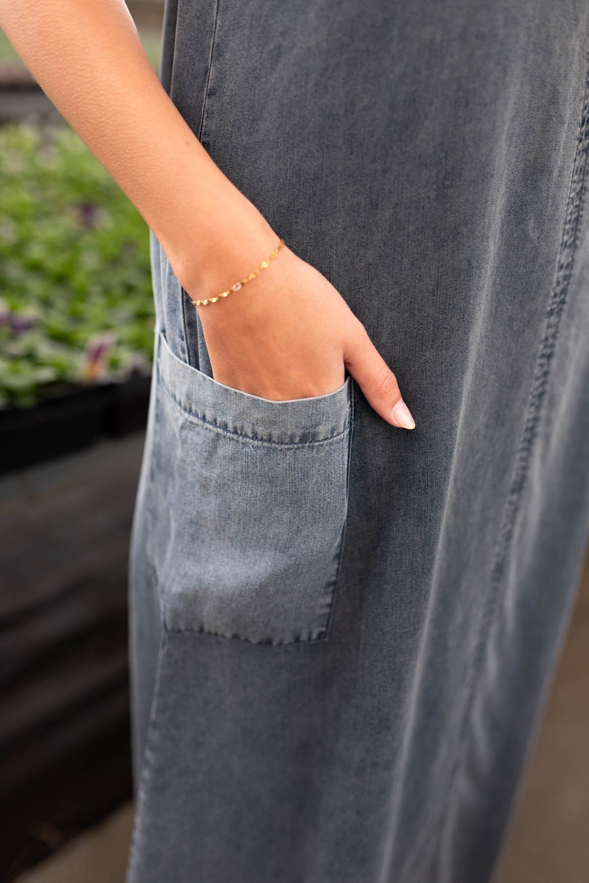 Adda Denim Blue Overall Dress