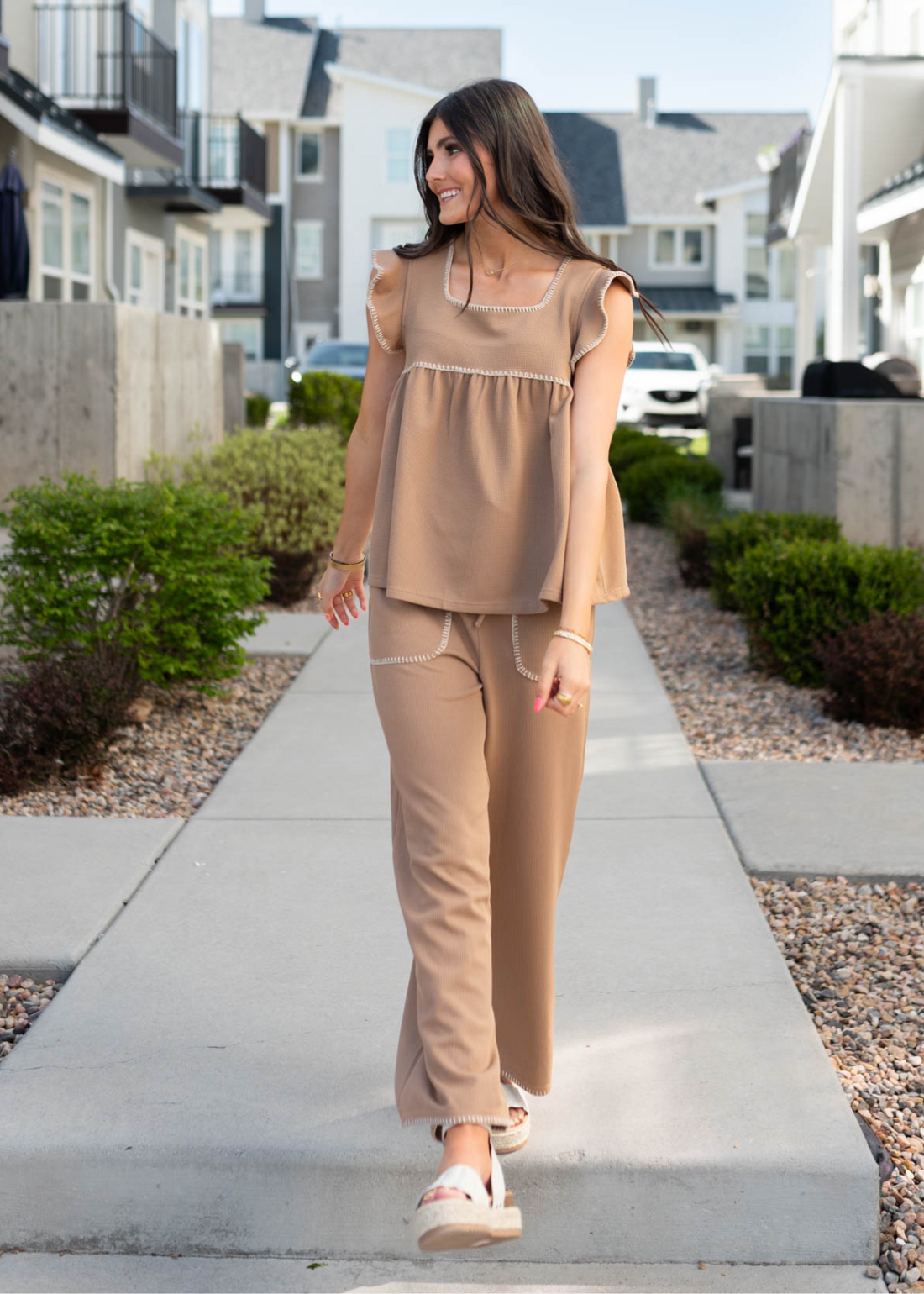 Addison Brown Top