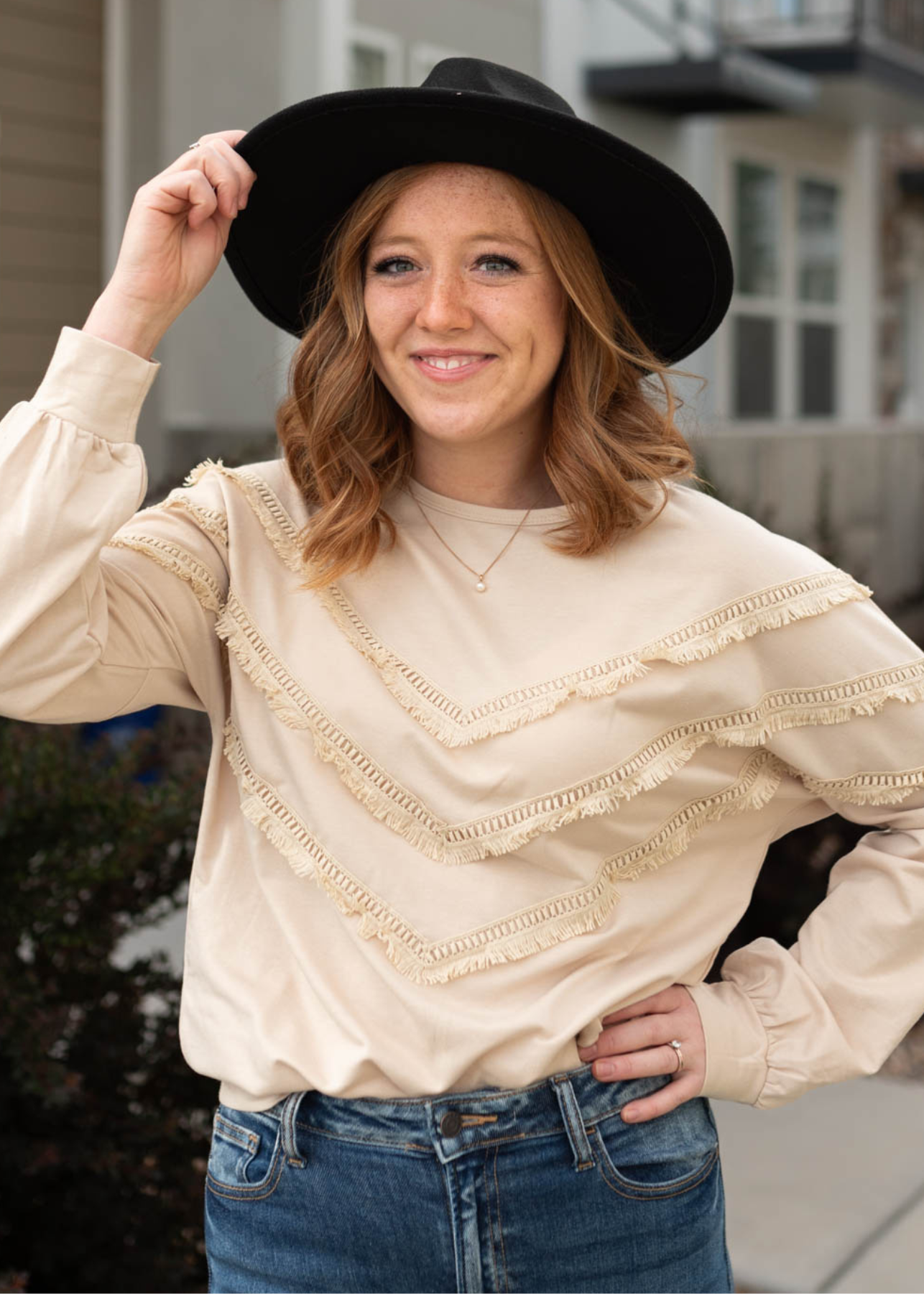 Ainslee Beige Pullover