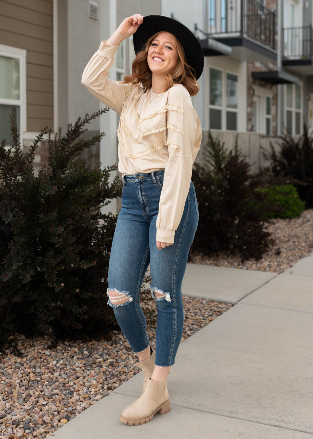 Ainslee Beige Pullover