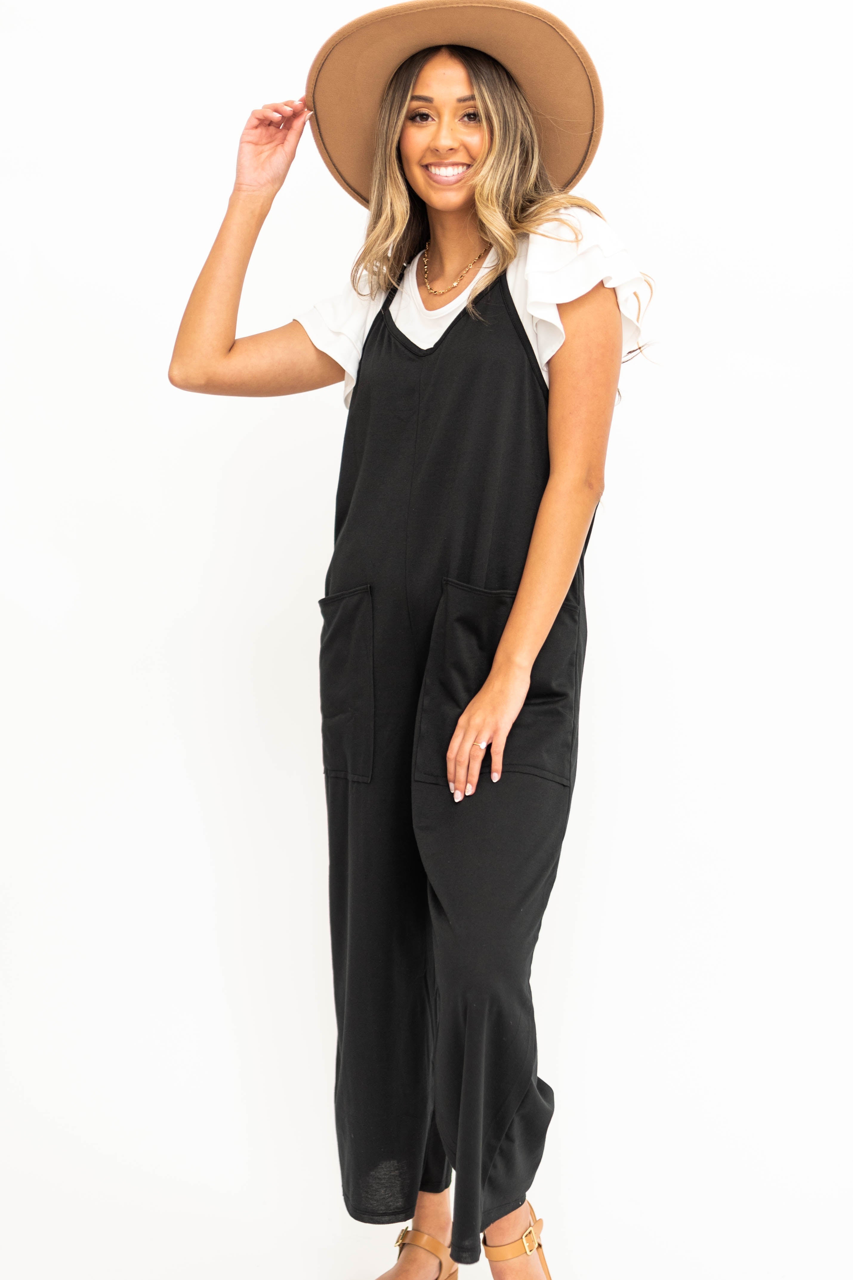 Aisha Black Jumpsuit