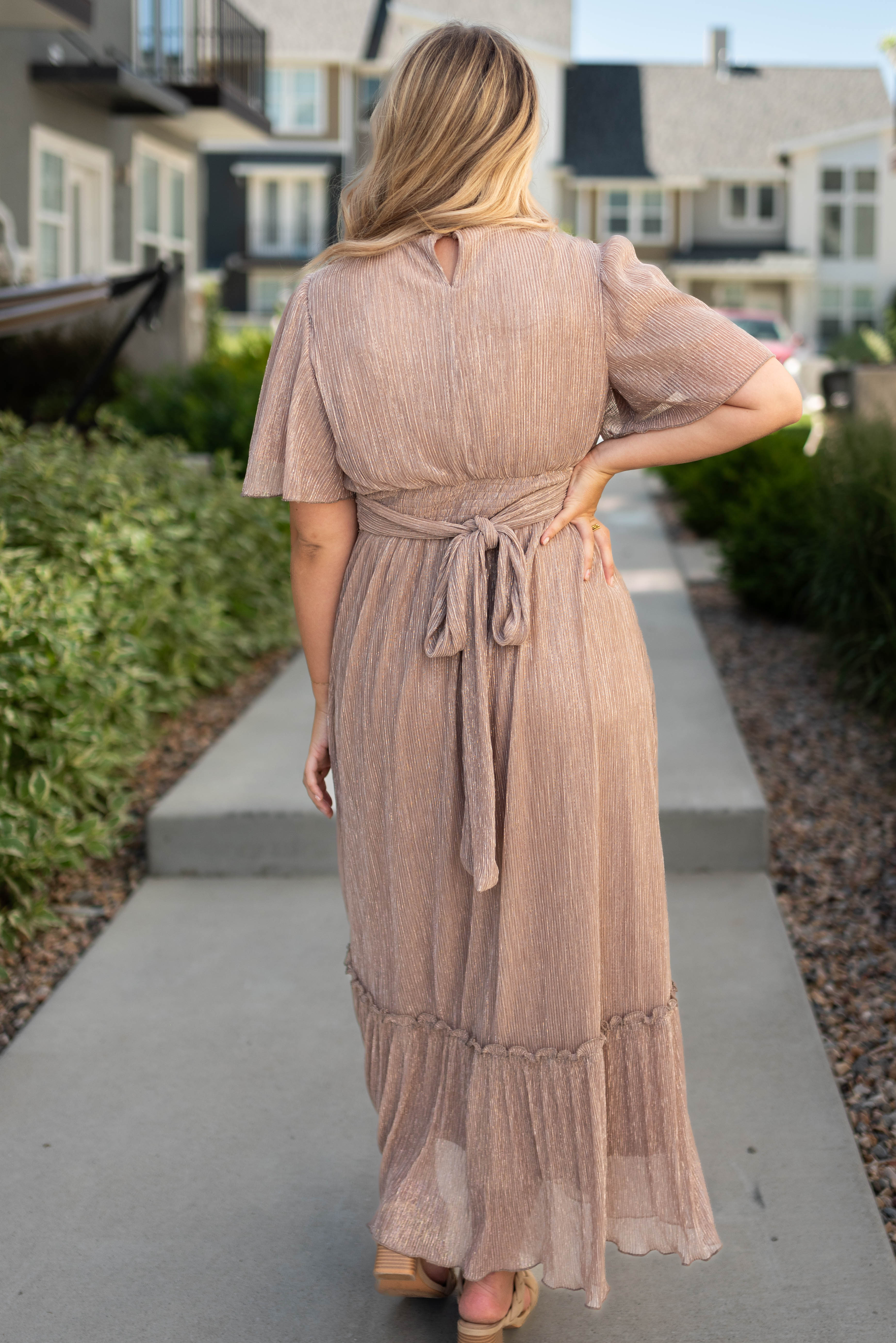Alexandria Champagne Dress